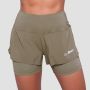 Pulse 2in1-Laufshorts für Frauen in Vetiver – GymBeam XL