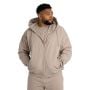 Hoodie mit Reißverschluss in Taupe - STRIX XXL