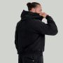 Hoodie mit Reißverschluss in Washed Black - STRIX XL