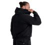 Hoodie mit Reißverschluss in Washed Black - STRIX XL