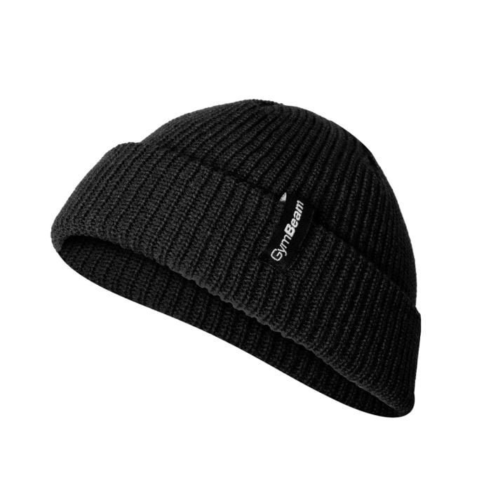 Fisherman Beanie in Black - GymBeam UNI