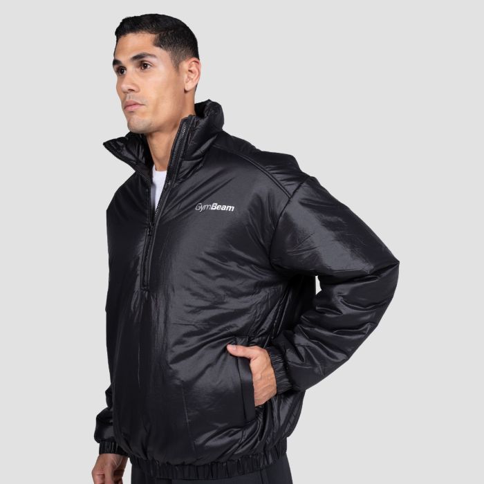 Prime 1/2 Zip Jacke in Black - GymBeam XL