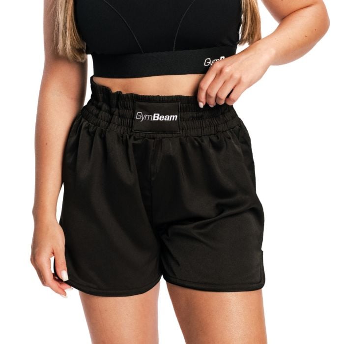 Combat Boxing Shorts für Frauen in Black - GymBeam L