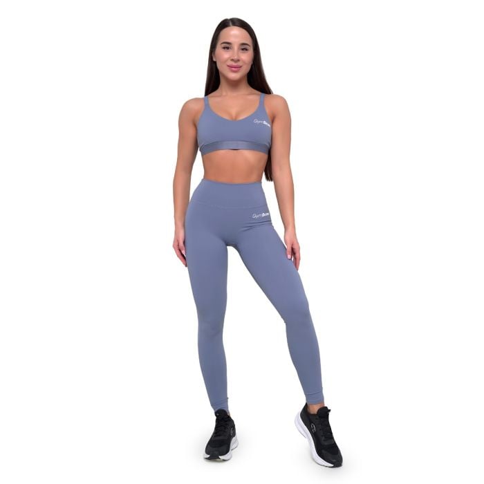 Women‘s Essence Leggings Denim Blue - GymBeam S