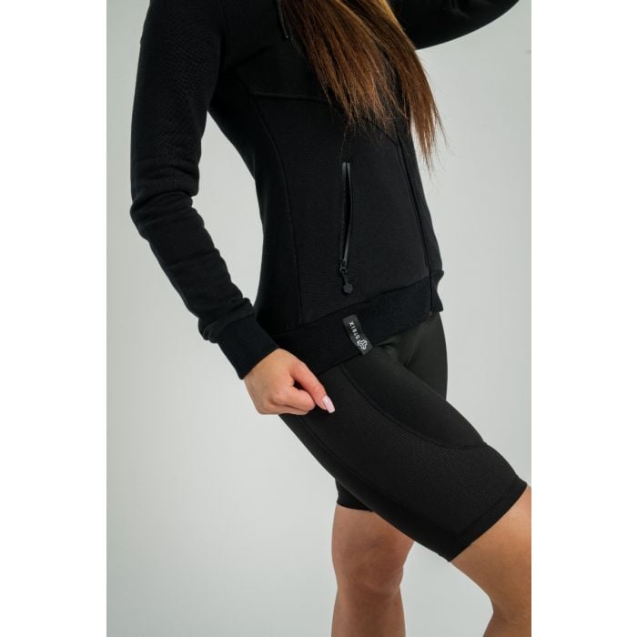 Nova Reißverschluss-Hoodie für Frauen in Black - STRIX S