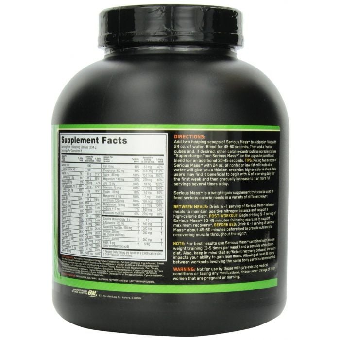 Serious Mass - Optimum Nutrition 2720 g - Banane