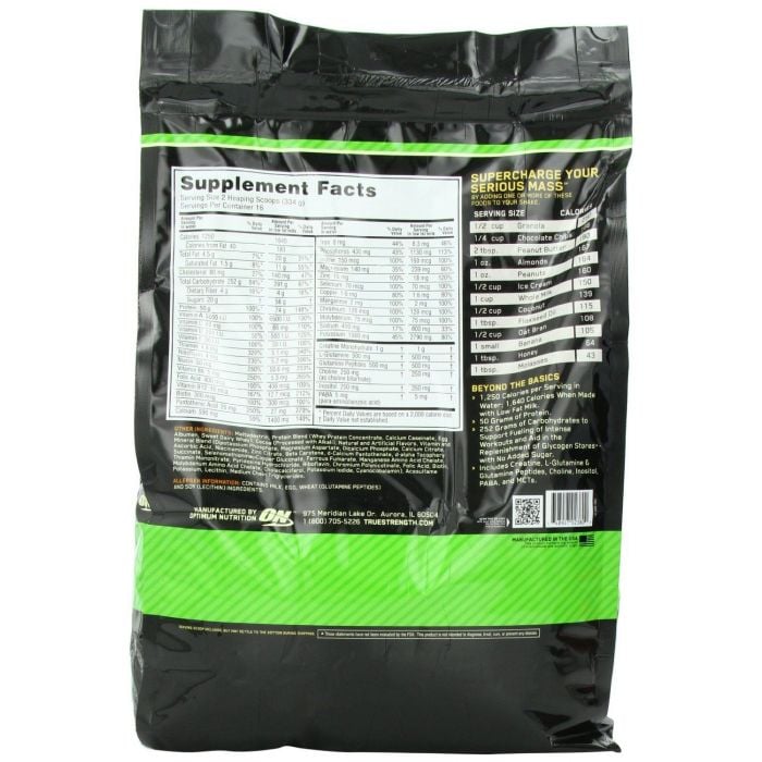 Serious Mass - Optimum Nutrition 2720 g - Banane