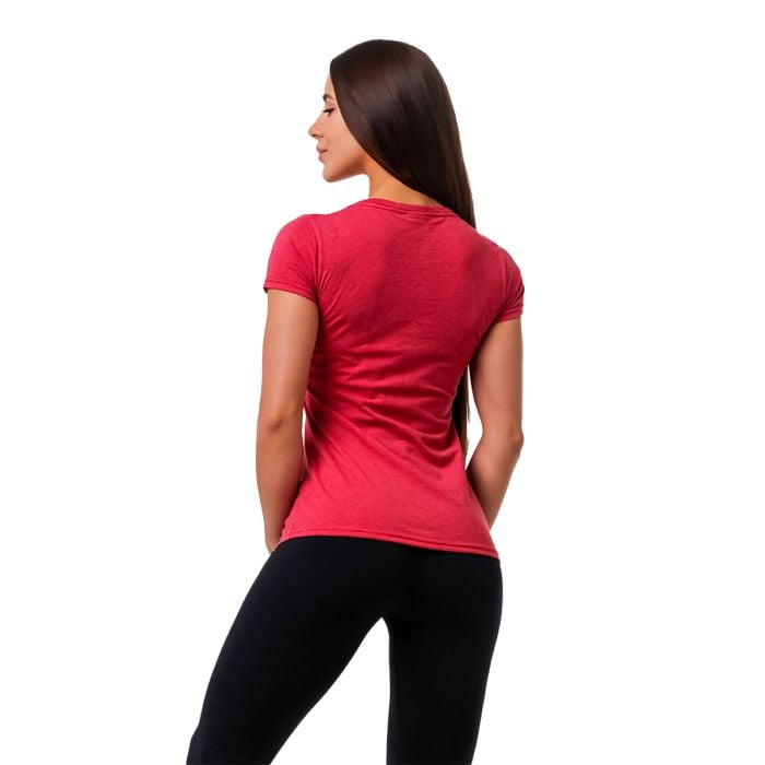 T-Shirt für Frauen Basic Vintage Red - GymBeam M