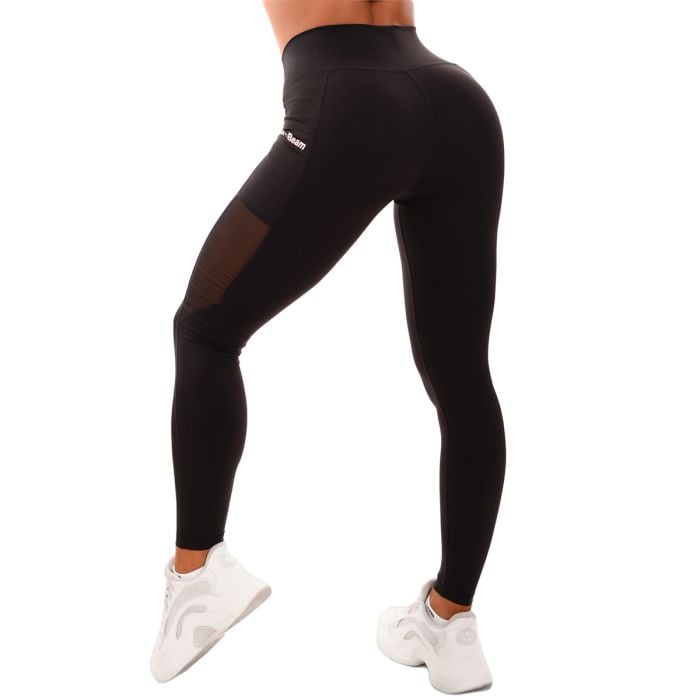 Mesh-Panel Leggings für Frauen in Black - GymBeam S