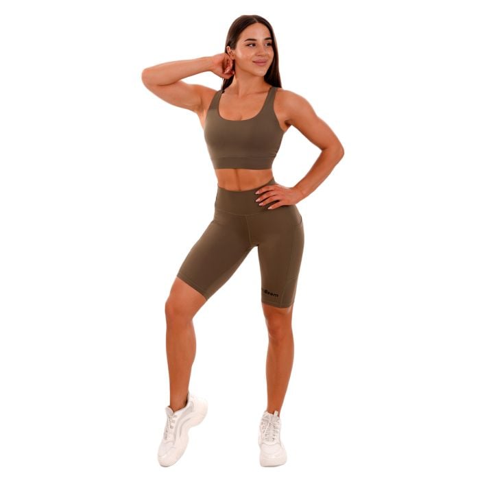 Biker Shorts für Frauen in Olive - GymBeam L