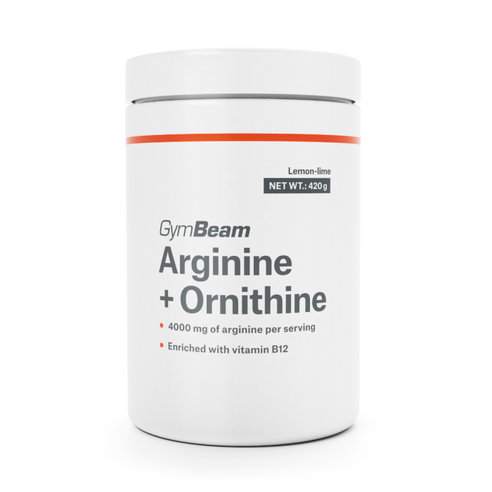 Arginin + Ornithin - GymBeam 420 g - grüner Apfel