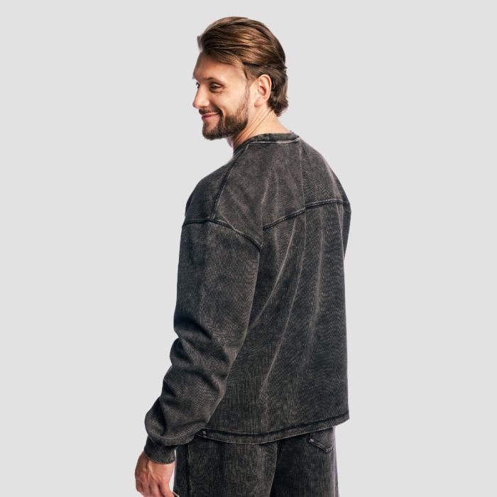 Aura Pullover in Washed Black - GymBeam L