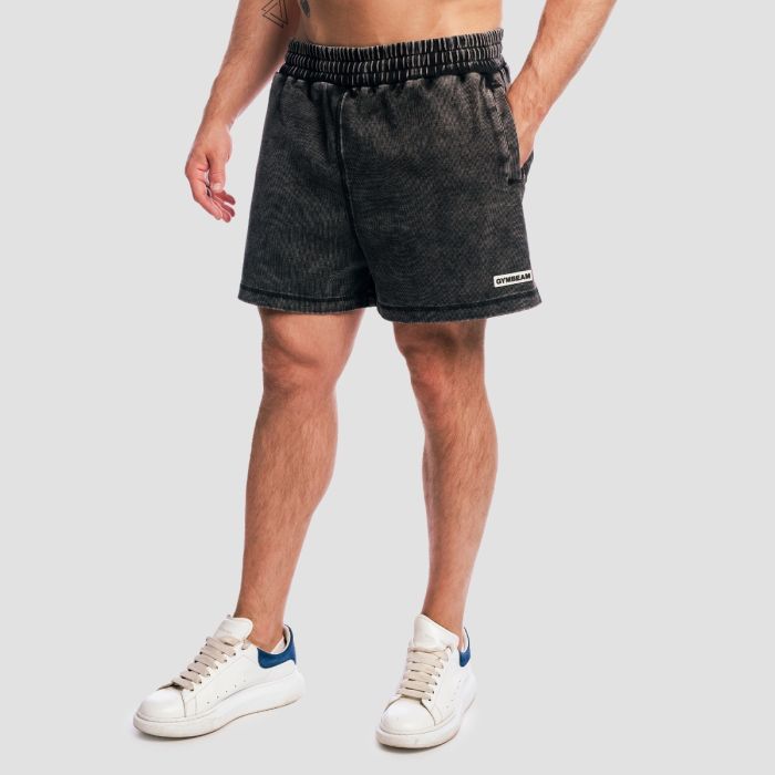 Aura Shorts Washed Black - GymBeam XL