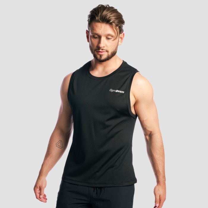 Base Mesh Tank Top in Black - GymBeam XL