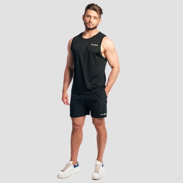 Base Mesh Tank Top in Black - GymBeam XL