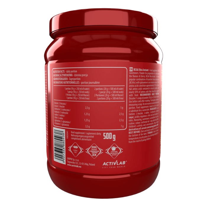 BCAA Xtra Instant - ActivLab 500 g - Zitrone