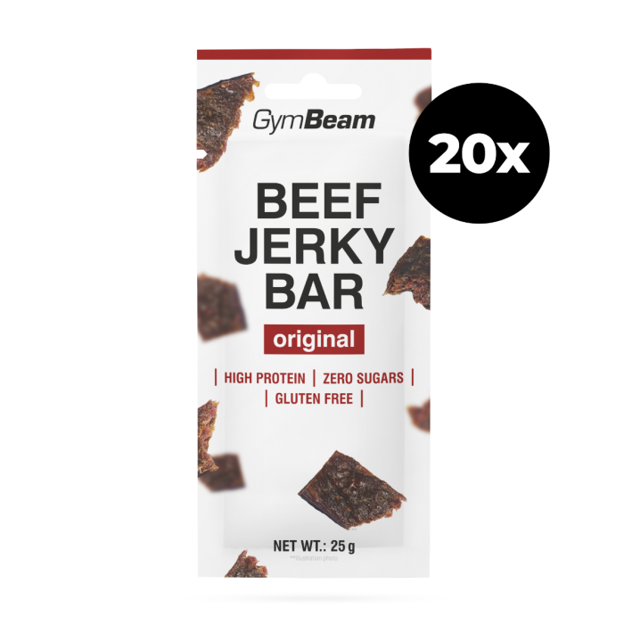 Beef Jerky Bar - GymBeam 25 g - gewürzt