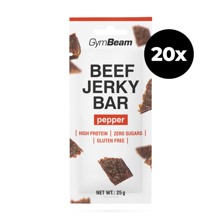 Beef Jerky Bar - GymBeam 25 g - gewürzt