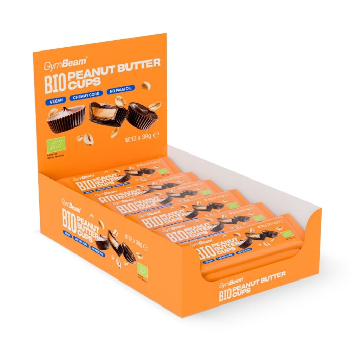 BIO Erdnussbutter Cups - GymBeam 39 g