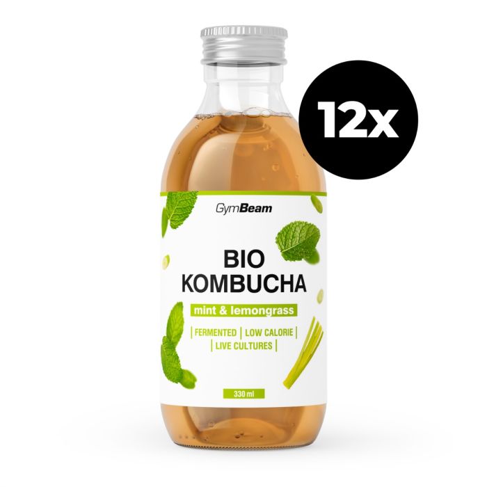 BIO Kombucha - GymBeam 330 ml - mint & lemongrass