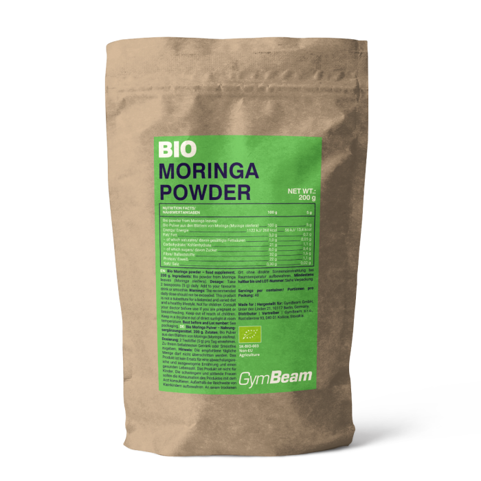 Bio-Moringapulver - GymBeam 200 g