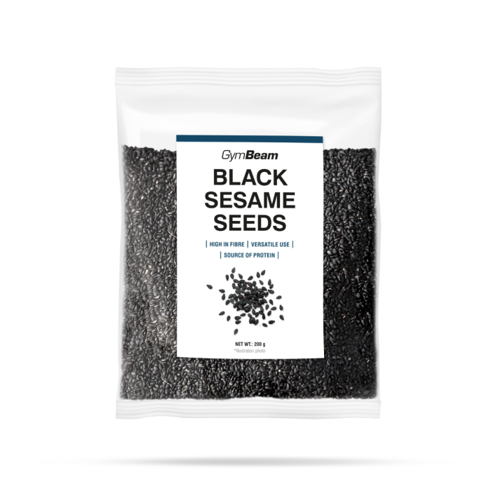 Black Sesame Seeds - GymBeam 200 g