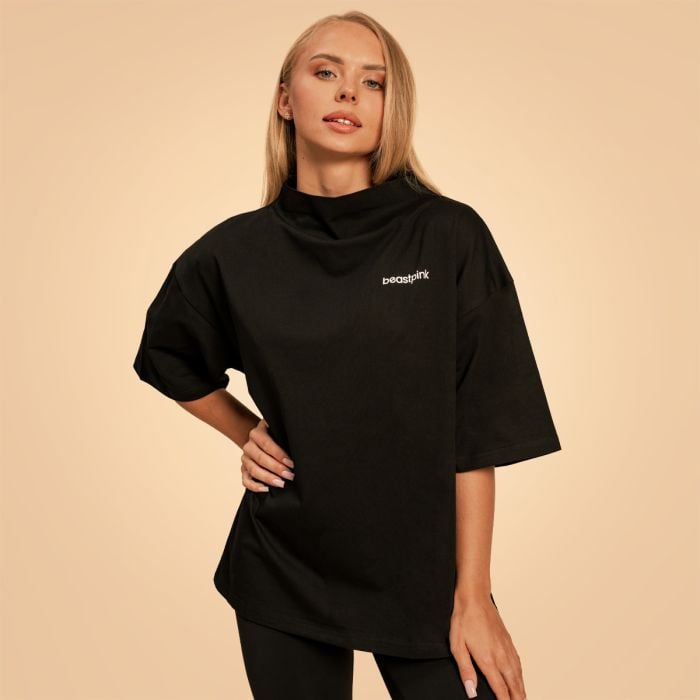Bliss Oversized Top für Frauen in Black - BeastPink M