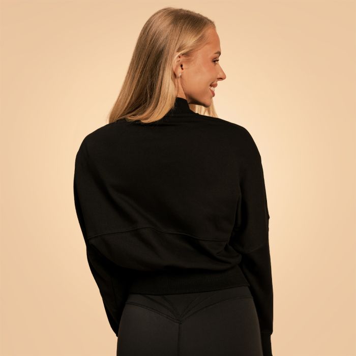 Bliss Zip-Up Sweatshirt für Frauen in Black - BeastPink S