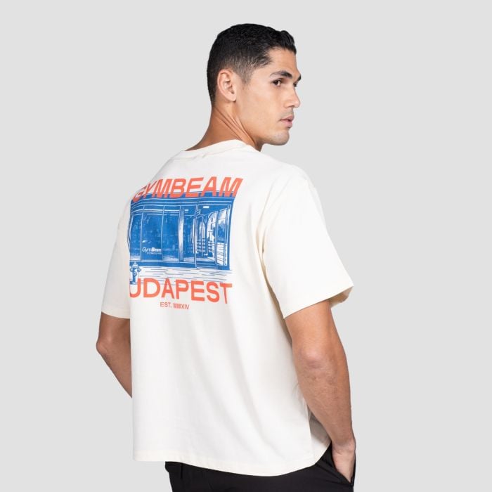 Budapest T-Shirt in Cream - GymBeam XXL