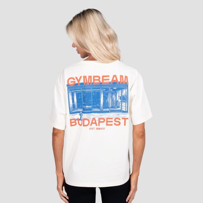 Budapest T-Shirt in Cream - GymBeam XXL