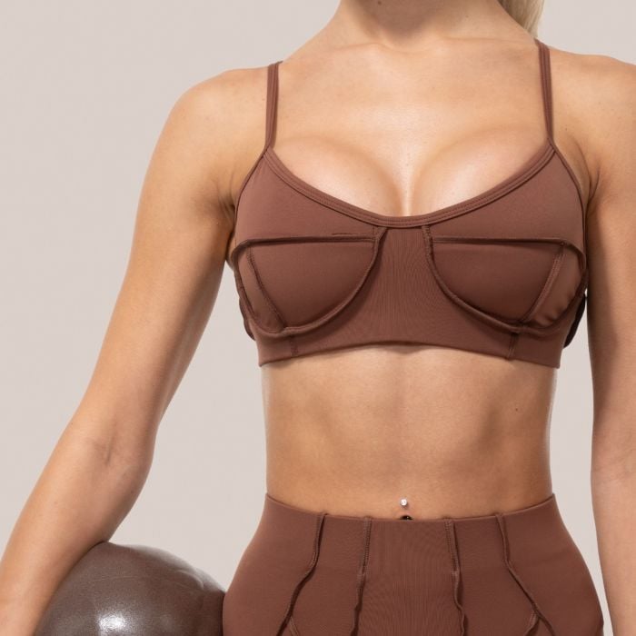 Cosmo Sports Bra Brown - GymBeam M