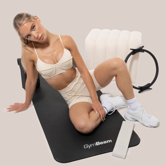 Cosmo Sports Bra Cream - GymBeam L