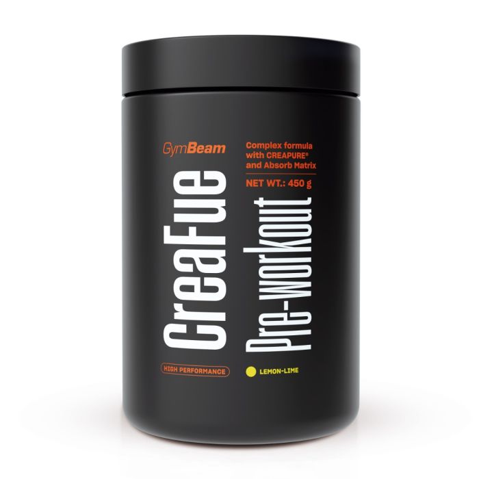 CreaFue Pre-workout - GymBeam 450 g - lemon lime