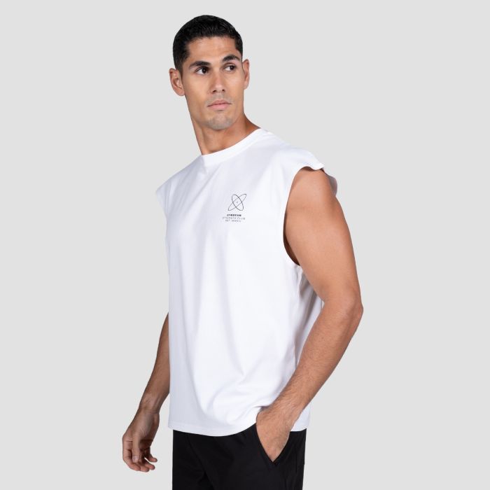 Discipline Tanktop in White - GymBeam XXL