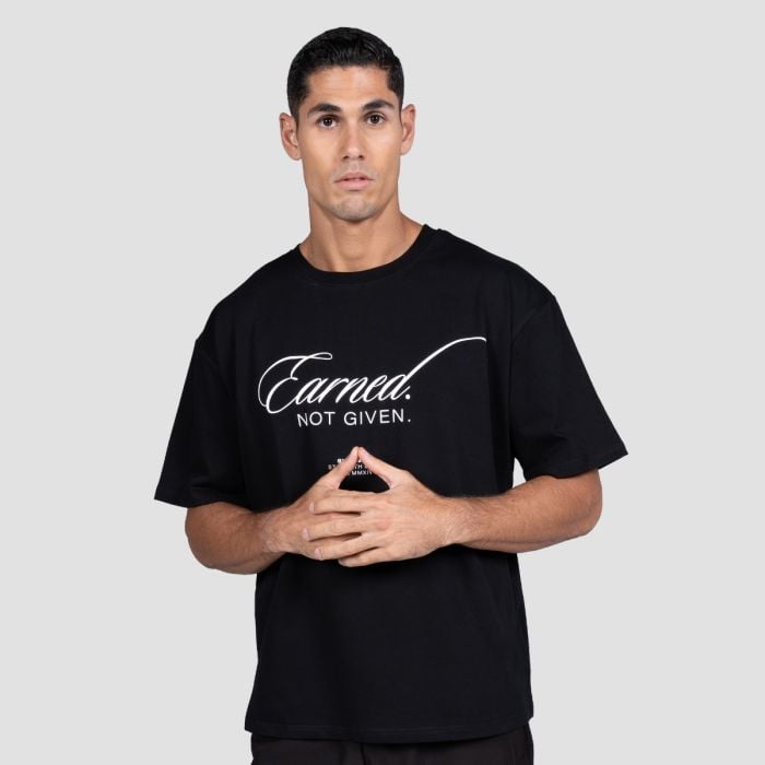Earned T-Shirt in Black - GymBeam XXL