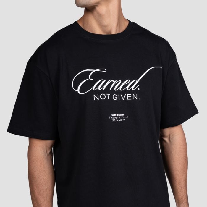 Earned T-Shirt in Black - GymBeam XXL