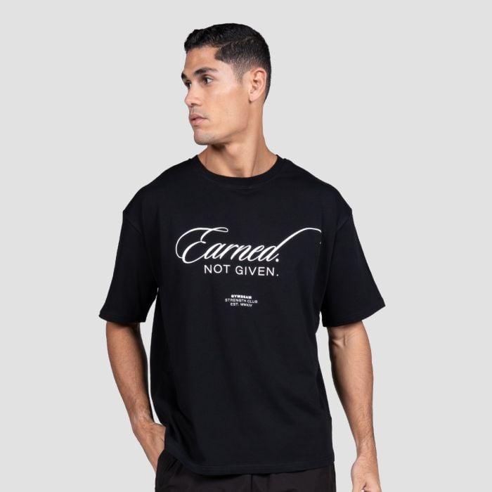 Earned T-Shirt in Black - GymBeam XXL