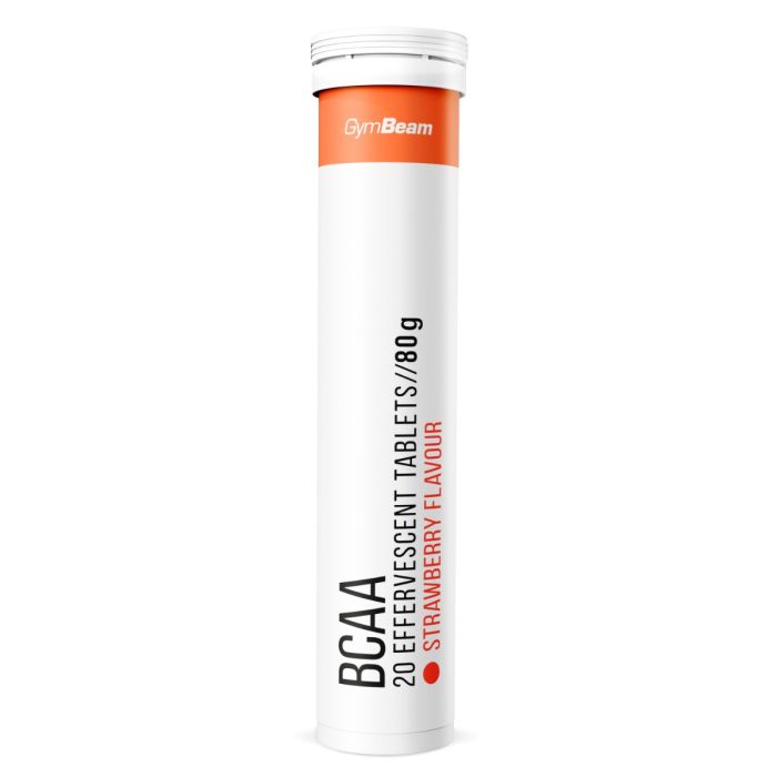 Effervescent BCAA - GymBeam 20 tab - strawberry
