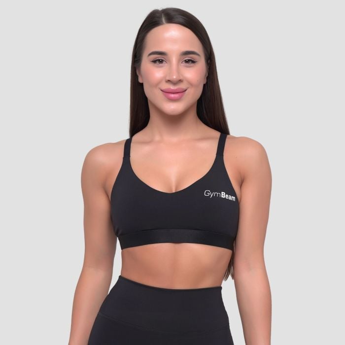 Essence String Sports Bra Black - GymBeam M