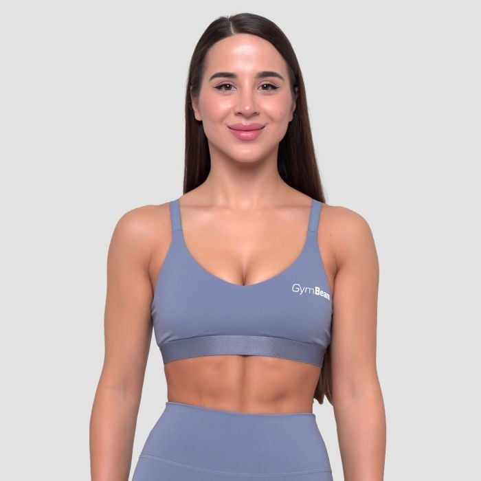 Essence String Sports Bra Denim Blue - GymBeam XL
