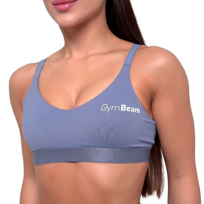Essence String Sports Bra Denim Blue - GymBeam XL