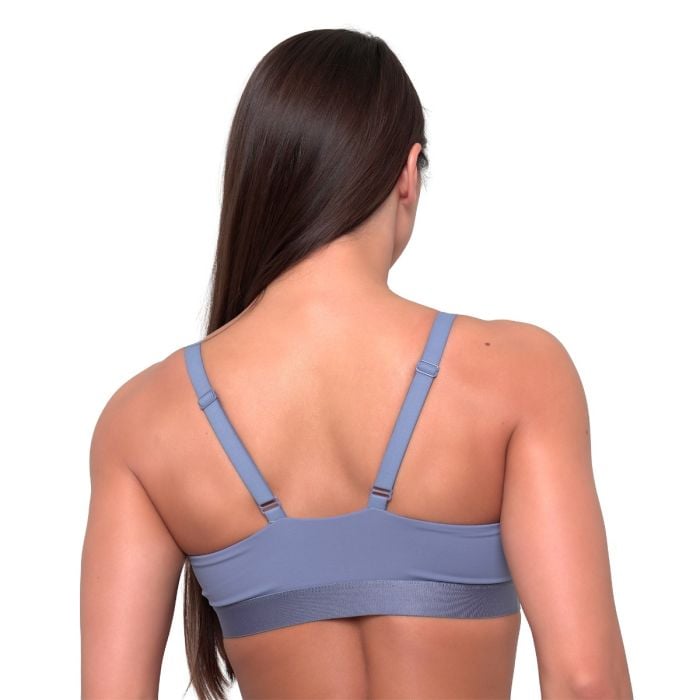 Essence String Sports Bra Denim Blue - GymBeam XL