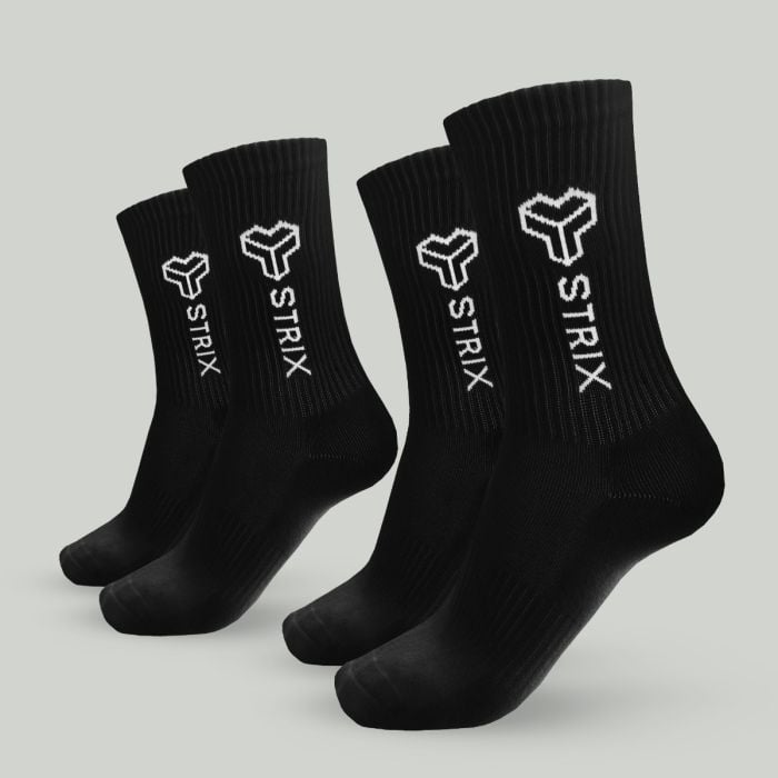 Essential Crew Socken im 2er-Pack in Black - STRIX L