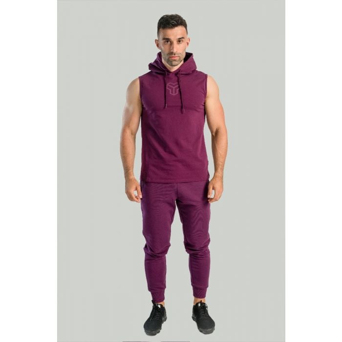 Essential Hoodie Tank-Top in Plum - STRIX XXL