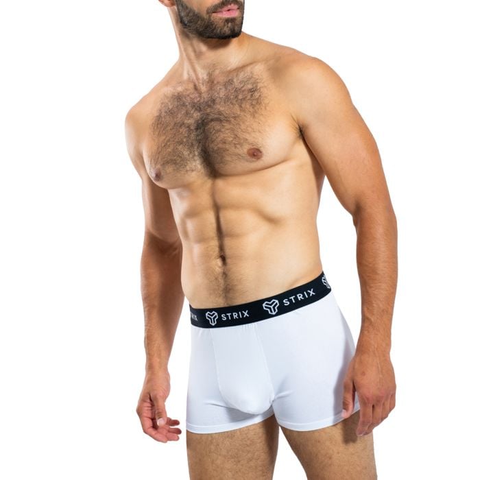 Essential Trunks Boxershorts für Männer 2er-Pack in White - STRIX XL