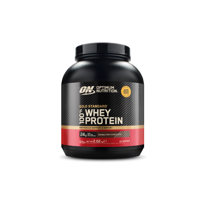 100% Whey Gold Standard - Optimum Nutrition + Geschenke 2015 g - doppelt reichhaltige Schokolade