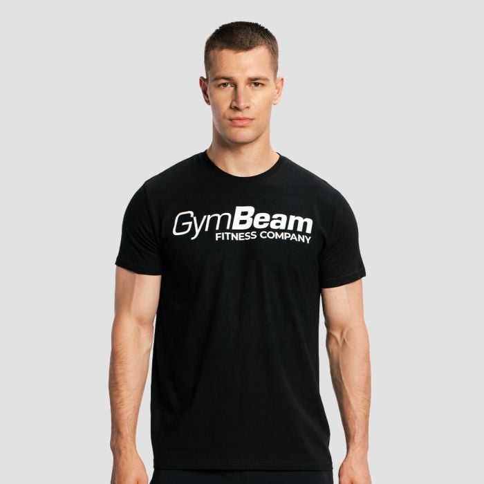 Fitness T-shirt Black - GymBeam XL