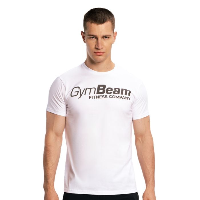 Fitness T-shirt White - GymBeam L