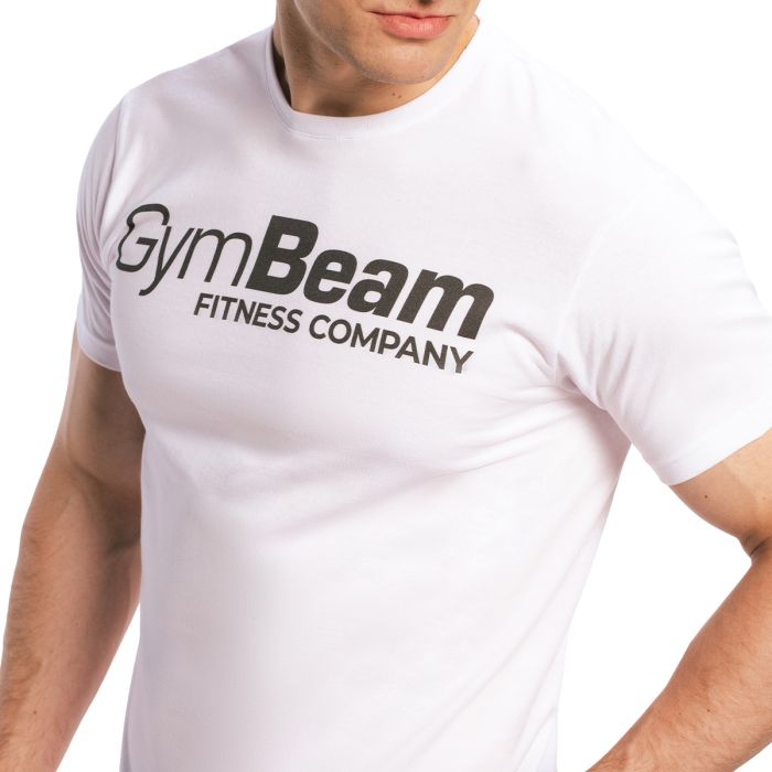 Fitness T-shirt White - GymBeam L