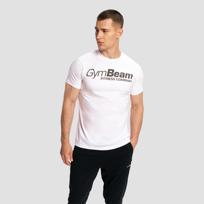 Fitness T-shirt White - GymBeam L